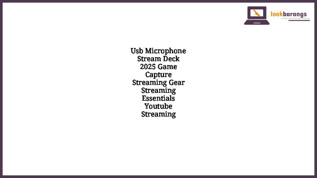 Usb Microphone Stream Deck 2025 Game Capture Streaming Gear Streaming Essentials Youtube Streaming